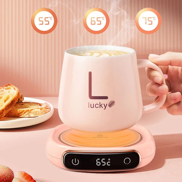 Smart Cup Heater Coffee Mug Warmer Electric Mug Heater for Milk Tea Food  Heating Coaster 3 Gear Settings Cup Warming Pad 220V - AliExpress