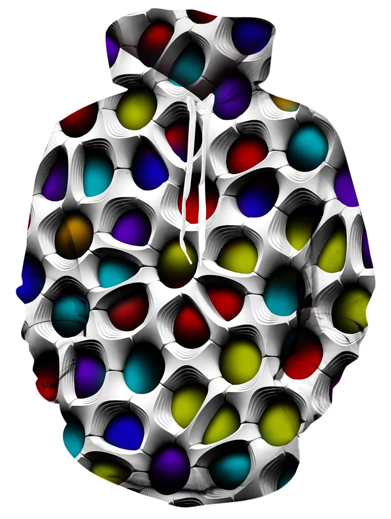 Oversized 3D Print Hoodies for Men and Women