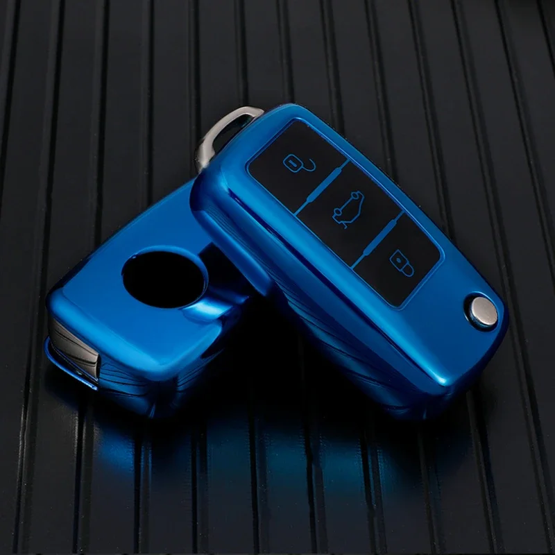 VW Volkswagen Polo Tiguan Passat B5 B6 B7 Golf 4 5 6 MK6 Jetta Lavida Skoda Octavia Key Case Cover Key Case Portable Auto Tpu Car Key Case Cover