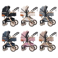 Poussette de luxe 3 en 1 pour bébé, pliable et multifonctionnelle, facile à plier, siège de sécurité Portable pour voyage, norme européenne 6