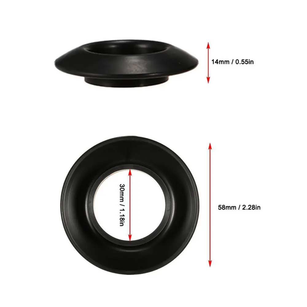 2/4Pcs Plastic Black Universal Raft Canoe Propel Paddle Parts Splash Guards Kayak Oar Accessories Drip Ring Replacement