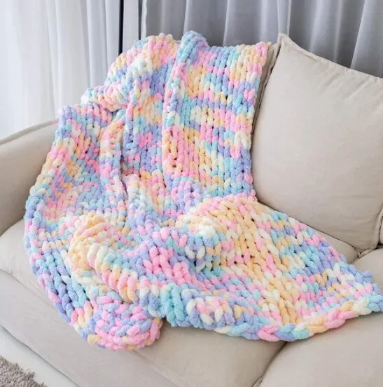 

Chunky Yarn Cotton DIY Hand Knitting Crochet Roving Spinning Blanket Wool Thread Carpet Hat Home Textile Supplies Needlework