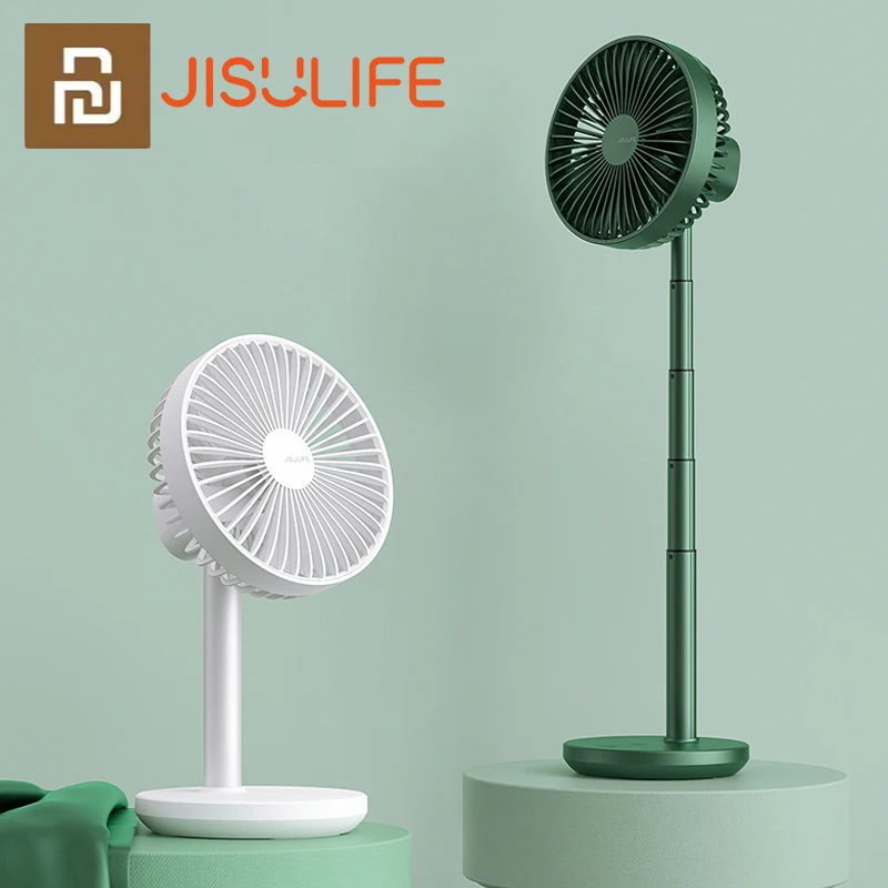 

Youpin JISULIFE Desk Fan Ventilador Portatil Telescopic Folding Fan For Home Office Silent 8000mAh USB Rechargeable Floor Fan