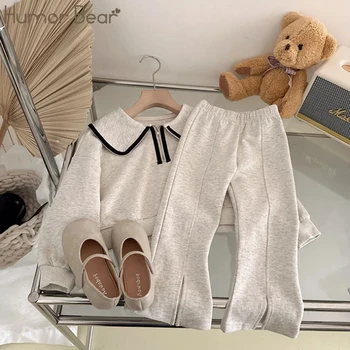 Girls’ Doll Neck Hoodie & Pants Set 1
