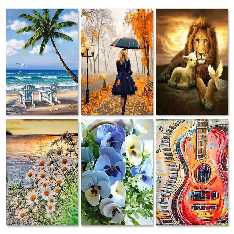 DIY Diamond Painting Flower Full Square Drill Diamond Embroidery Daisy Mosaic Craft For Home Wall Art Decor diamond painting