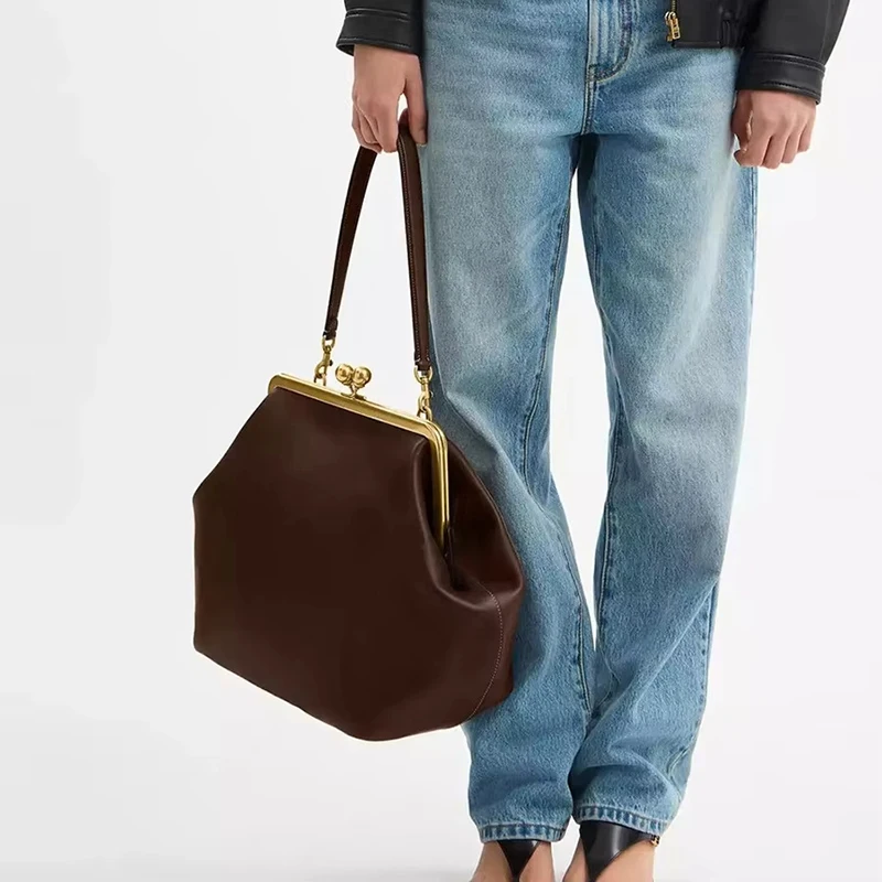 Classic Versatile Large Capacity Clip Bag - Color Options