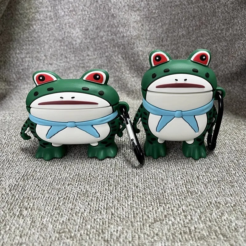 Per Apple Airpods 1/2/3 Pro 2 Cover Case 3D Cute Cartoon Frog Wireless Silicone Auricolare Cuffia Cover Per Airpods 3 New Box