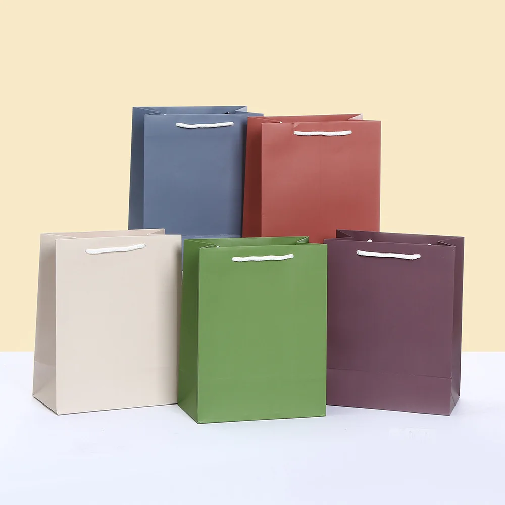 Colorful Paper Gift Bags – Shopping and Party Favor Bags with Rope Handles for Birthday... - SKU CPGB2021 - UGI Packaging