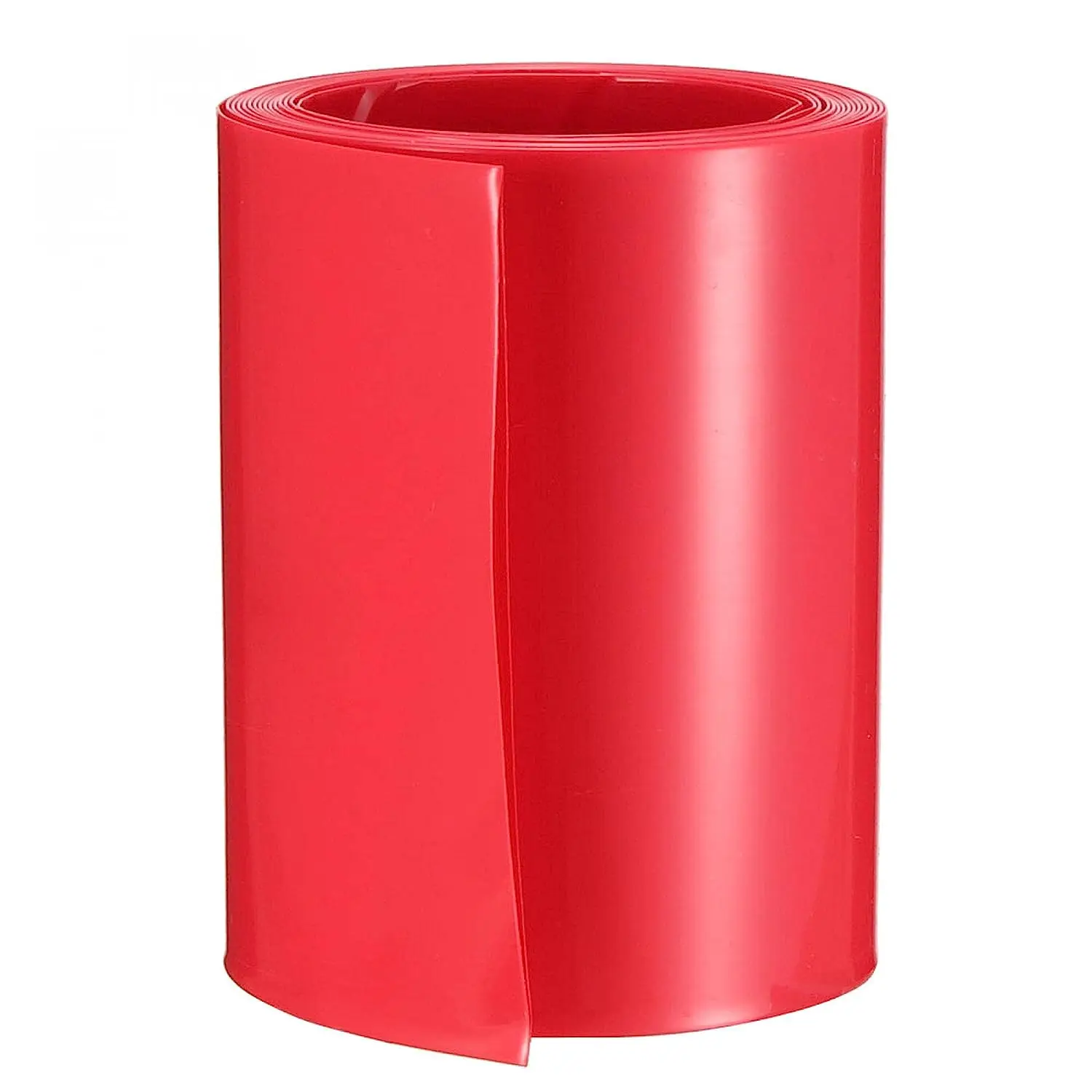 

Keszoox Battery Wrap PVC Heat Shrink Tubing 65mm Flat Width for AA Power Supplies 2 Meters Length Red