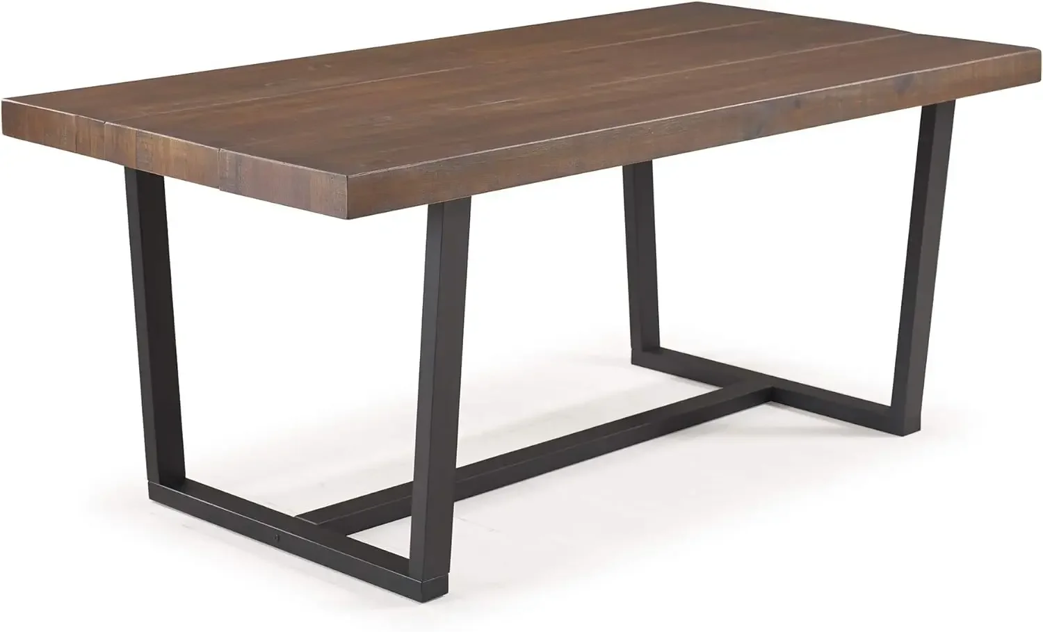 

Walker Edison Andre Modern Solid Wood Dining Table, 72 Inch, Mahogany