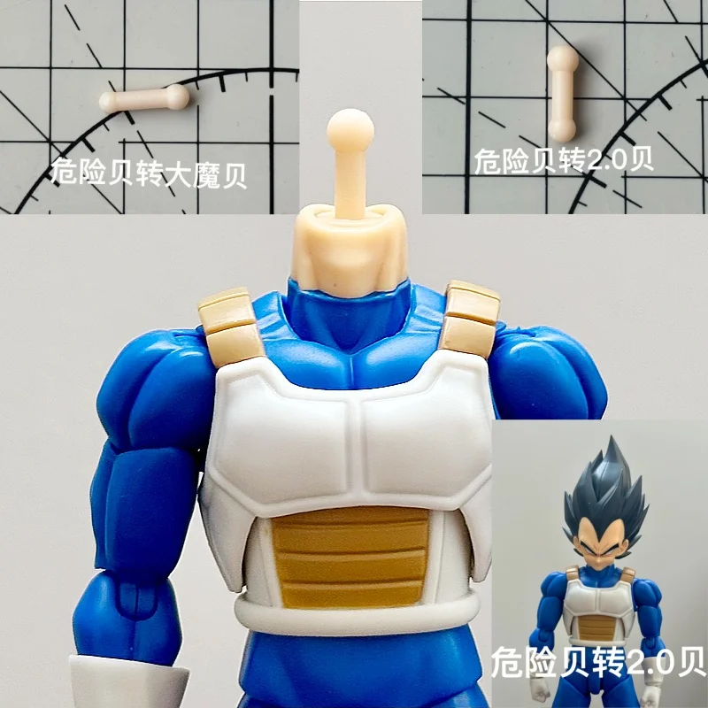 Nono Dragon Ball Z Vegeta Dangerous Pride Danger Vegeta Verbindungsstange Ultra Kompatibel mit Bandai Shf Danger Vegeta 3.0 Vegeta