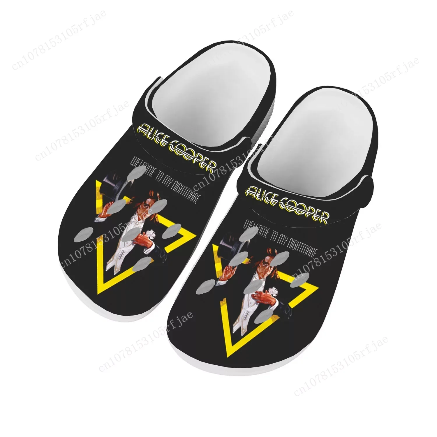 

Alice Cooper Rock Singer Pop Home Clogs Custom Water Shoes Mens Womens Teenager Shoe Garden Clog Breathable Beach Hole Slippers