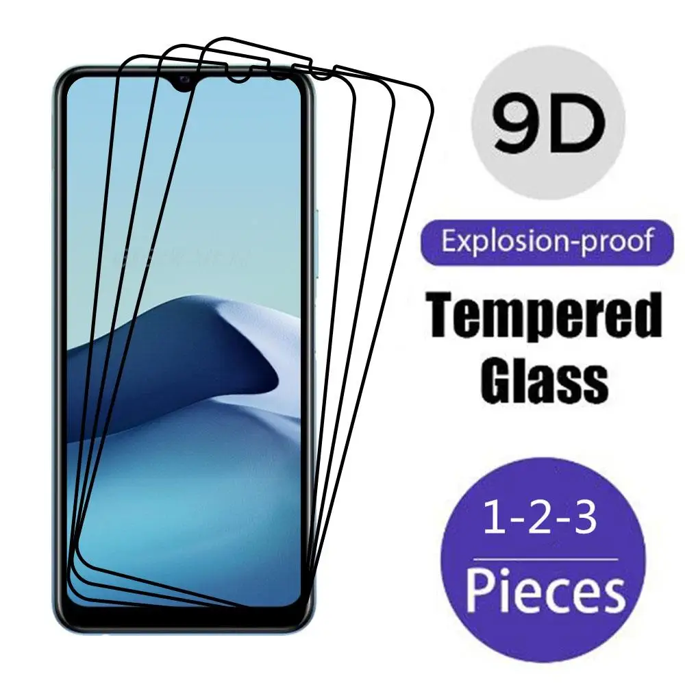 For Vivo Y01 Glass For Vivo Y01 Tempered Glass Full Glue Screen Protector For Vivo Y21S Y33S Y53S Y20S Y20 Y01 Phone Glass