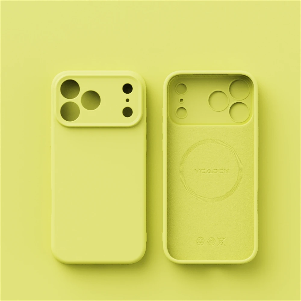 Luxury Liquid Silicone MagSafe-Compatible Phone Case with Wireless Charging Capability and Smooth Finish