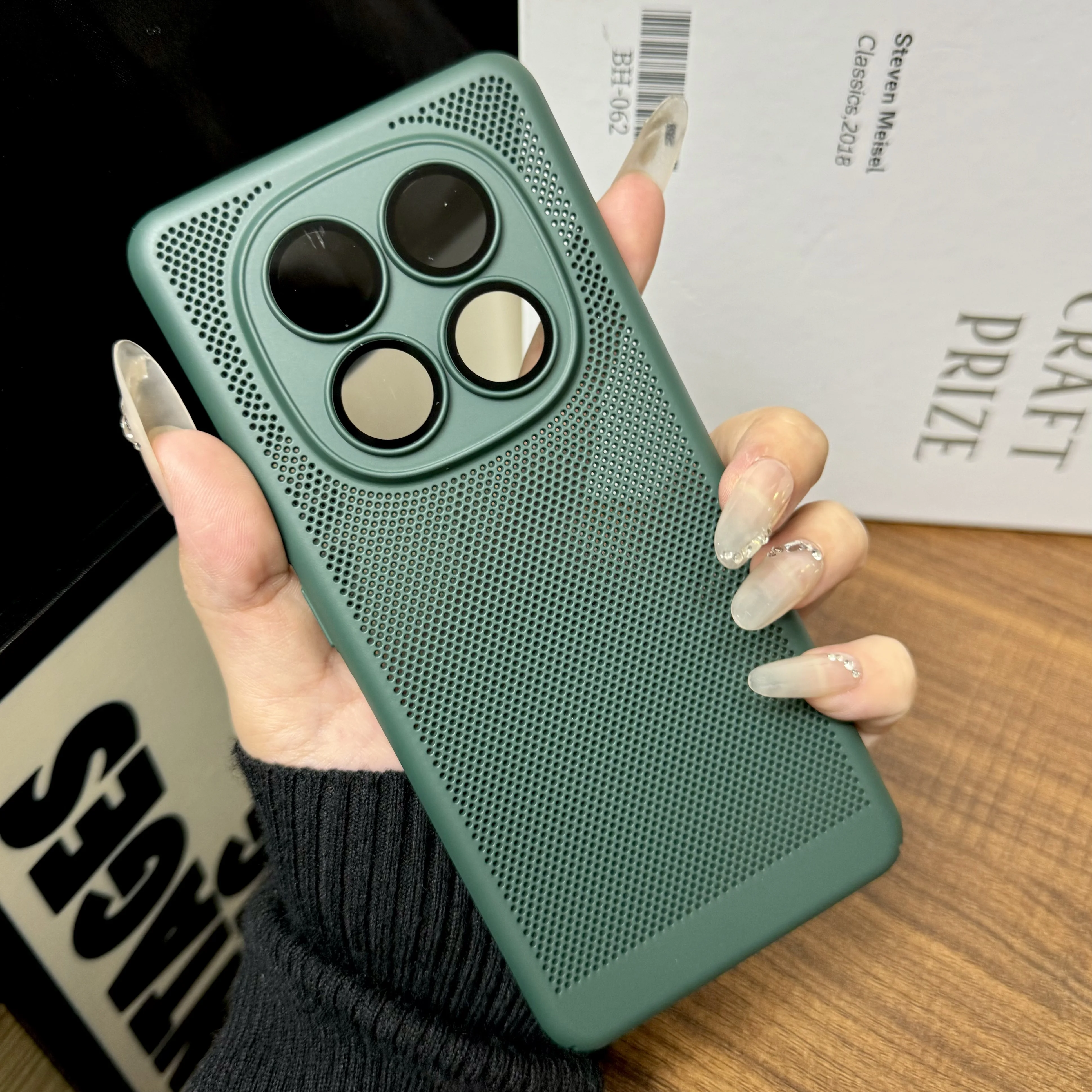 Heat Dissipating Shockproof Hard Case with Mesh Armor and Lens Protector