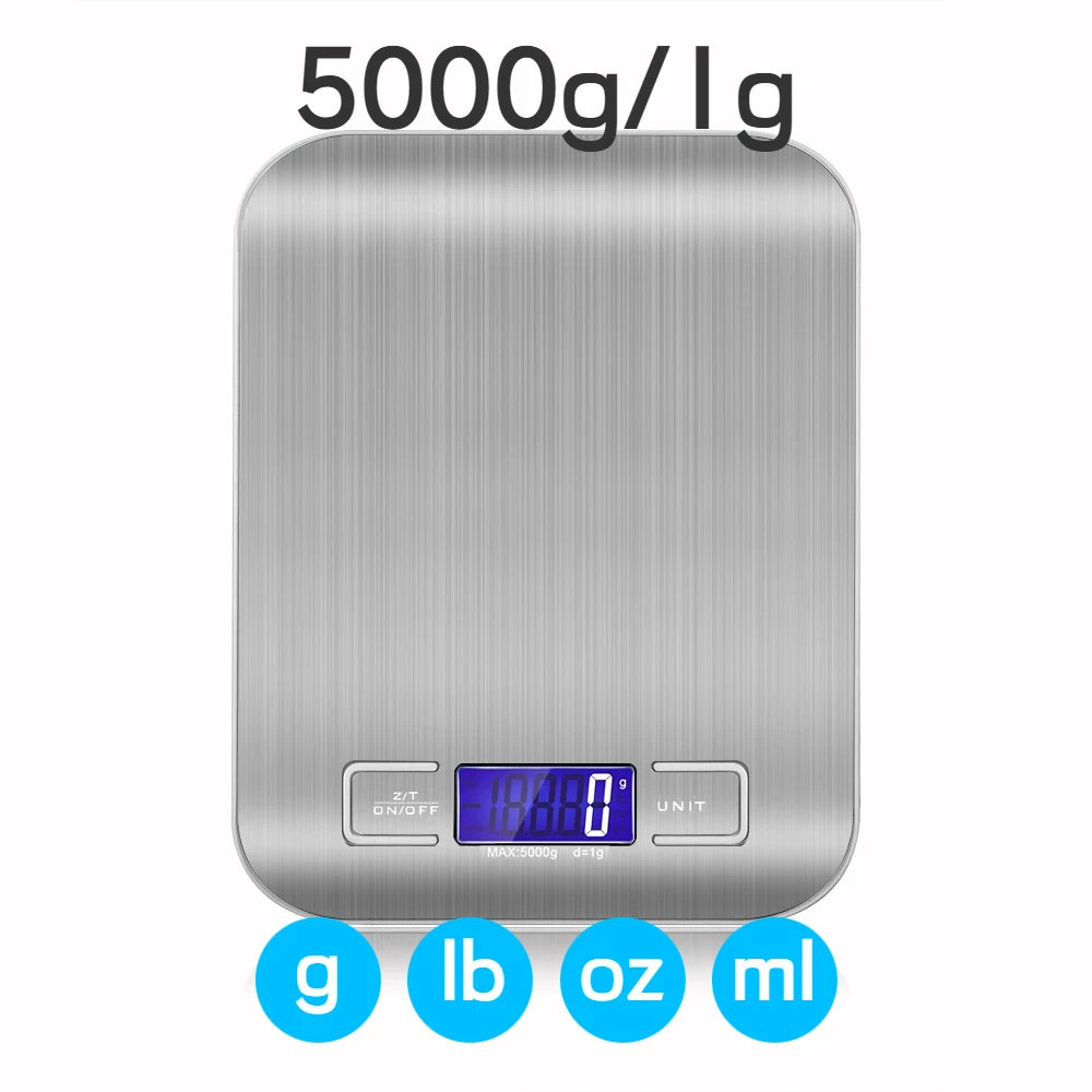 5000g/500g Portable Electronic Digital Kitchen Scale High Precision LCD Electronic Scales Drip Coffee Weighting Scale kitchen scale portable scale digital scale weighing tools