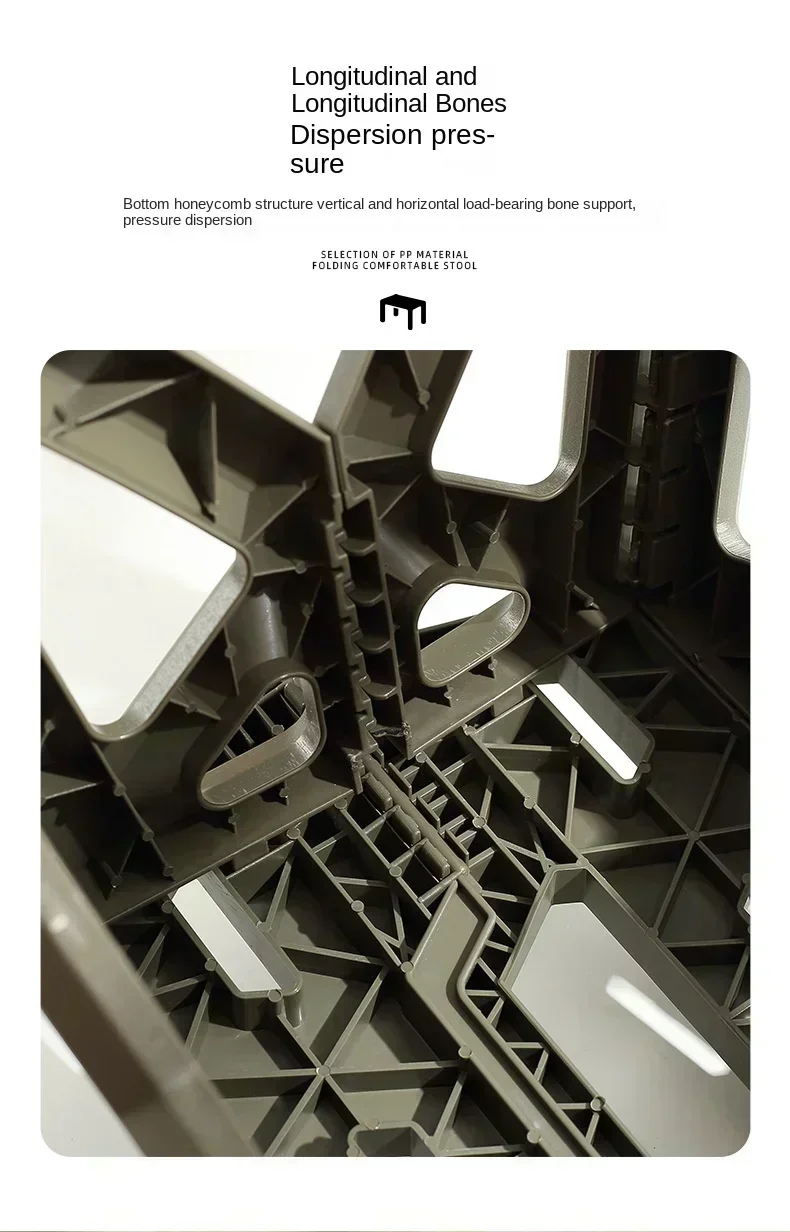 Tabouret pliant d'extérieur à forte capacité de charge