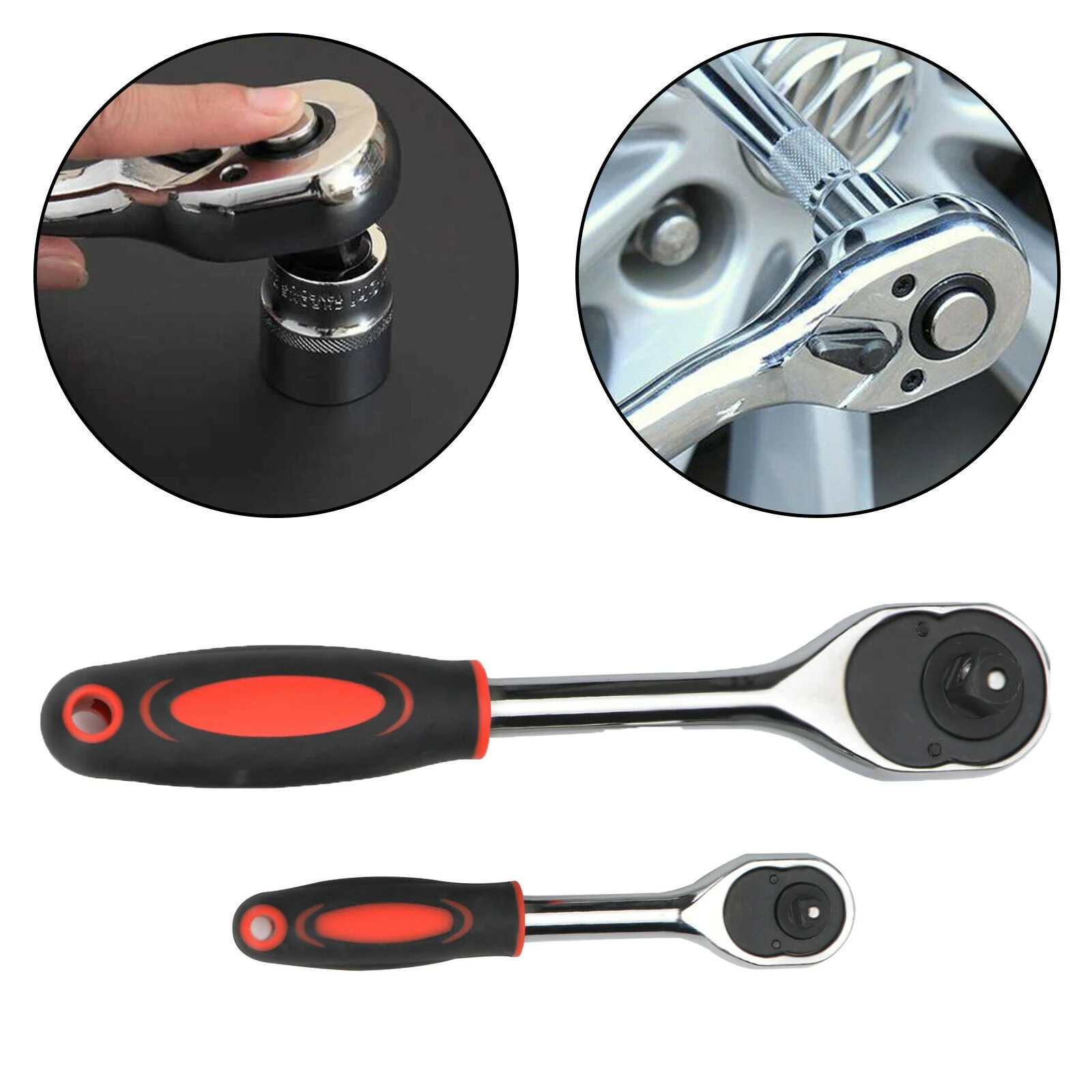 1/2 1/4 Ratchet Wrench 24 Teeth Telescopic High Torque Ratchet Handle