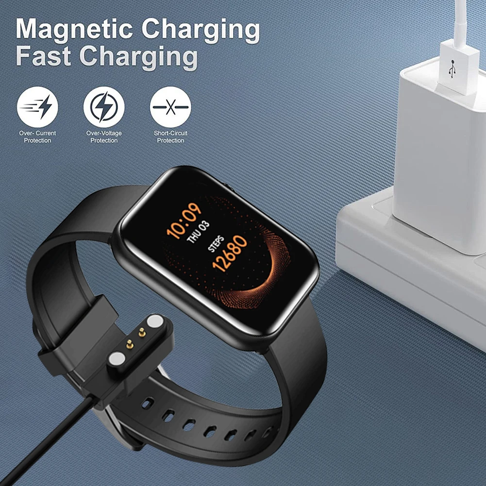 Magnetic USB Charging Cable Power Charge Wire 2-Pin Charger Adapter Power Cord Charging Cord for CMF Watch Pro 2/CMF Watch Pro 1