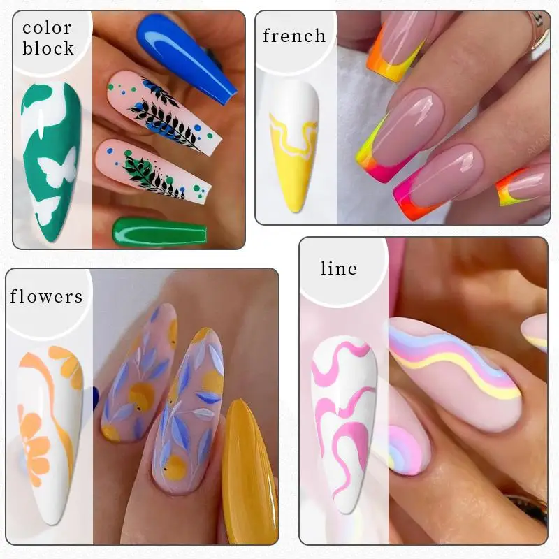 3D Nail Art Pens Set 12Pcs Quick Dry Waterbased Marker With Comfortable Pen  Handle Portable Nail Art Equipment For Draw Abstract - AliExpress