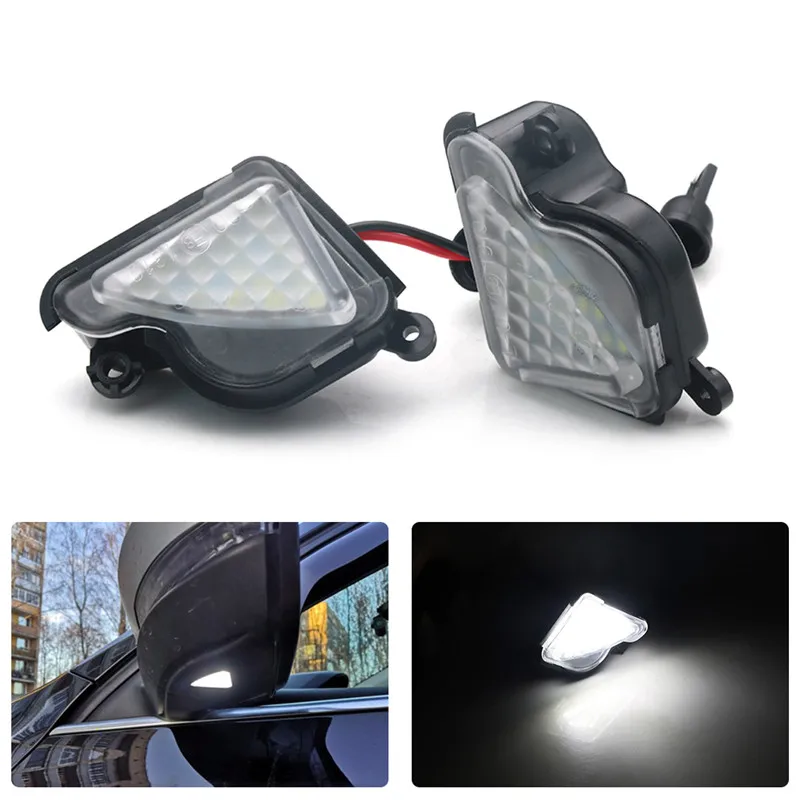 

2pcs For Skoda Octavia (1Z) Phase 2 2009-2013 LED Under Side Mirror Puddle Light Courtesy Lamps