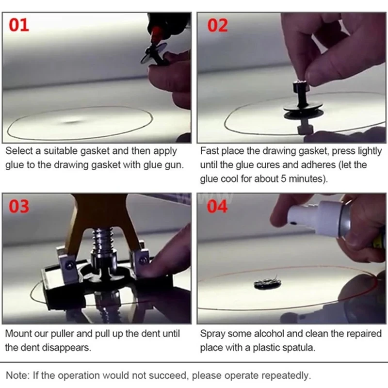 Car Dent Puller Adjustable Auto Body Suction Cup Paintless Repair Tools Kit