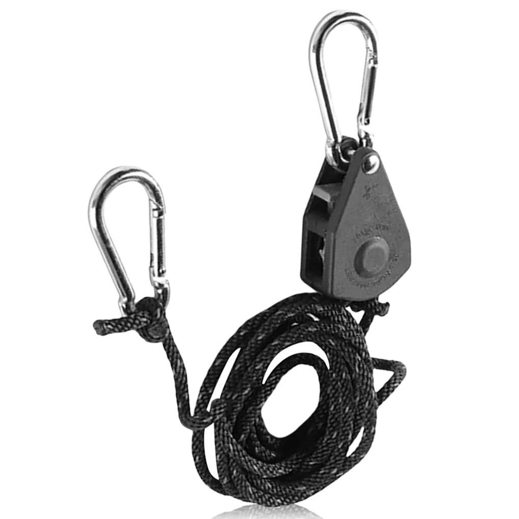 Rope Ratchet Hanger Tent Pulley Tie Down Fixture Locking Release Straps Gear Supplies Outdoor Canopy Equipment 2.3m