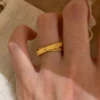 Bague Girlbible en argent sterling 925 pour femme, couple, minimaliste, faite à la main, rétro, avec pierre noire, bijoux de fête, cadeau, anti-allergie
