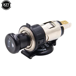 1Pc 12/24V 250W Car Cigarette Lighter Female Socket Power Plug with Waterproof Cover Case for Auto Motorcycle Car Accessories