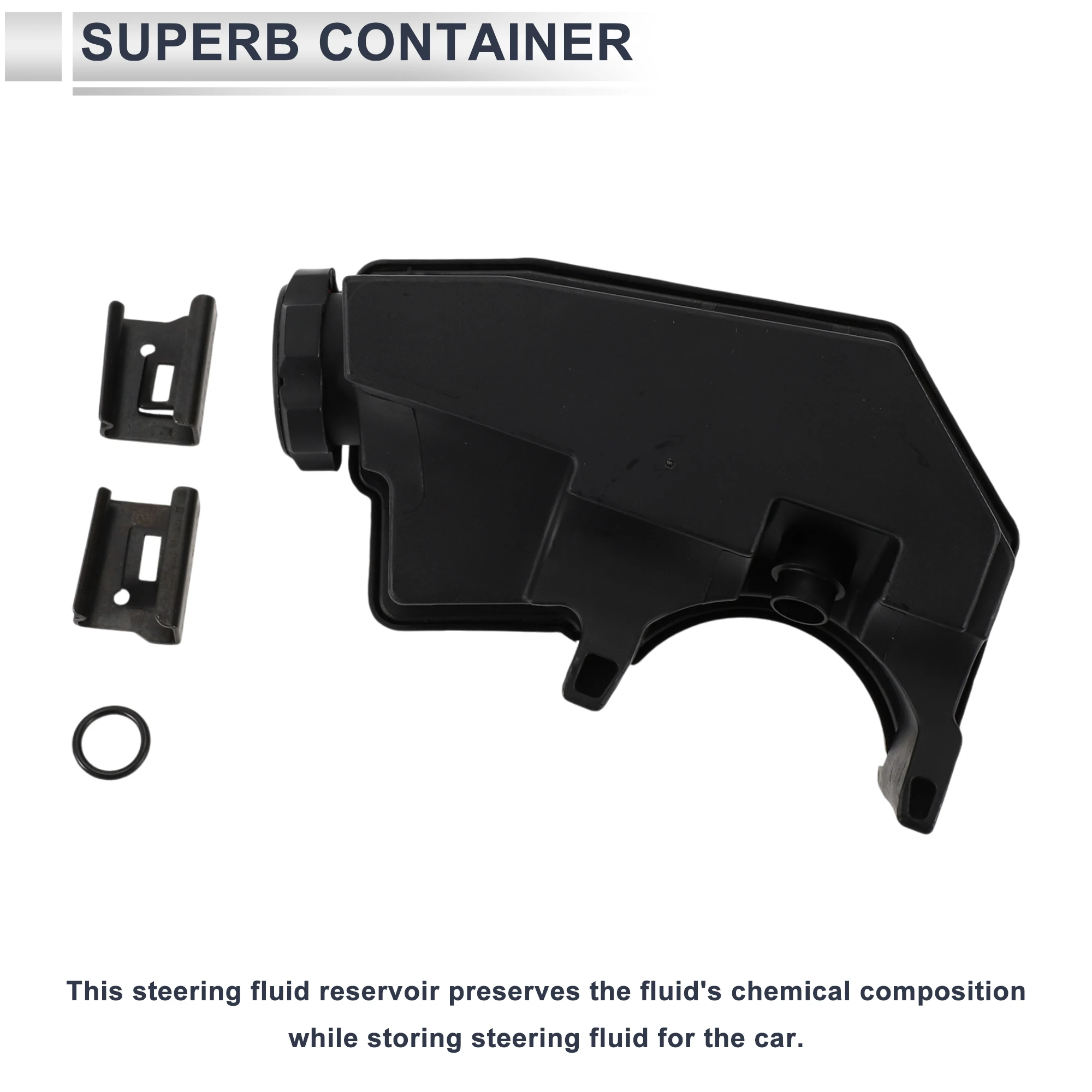 UXCELL Power Steering Reservoir for Jeep Cherokee 1991 1992 1993 1994 1995 1996 1997 1998 2001 No.5066224AA 1 Pc Black