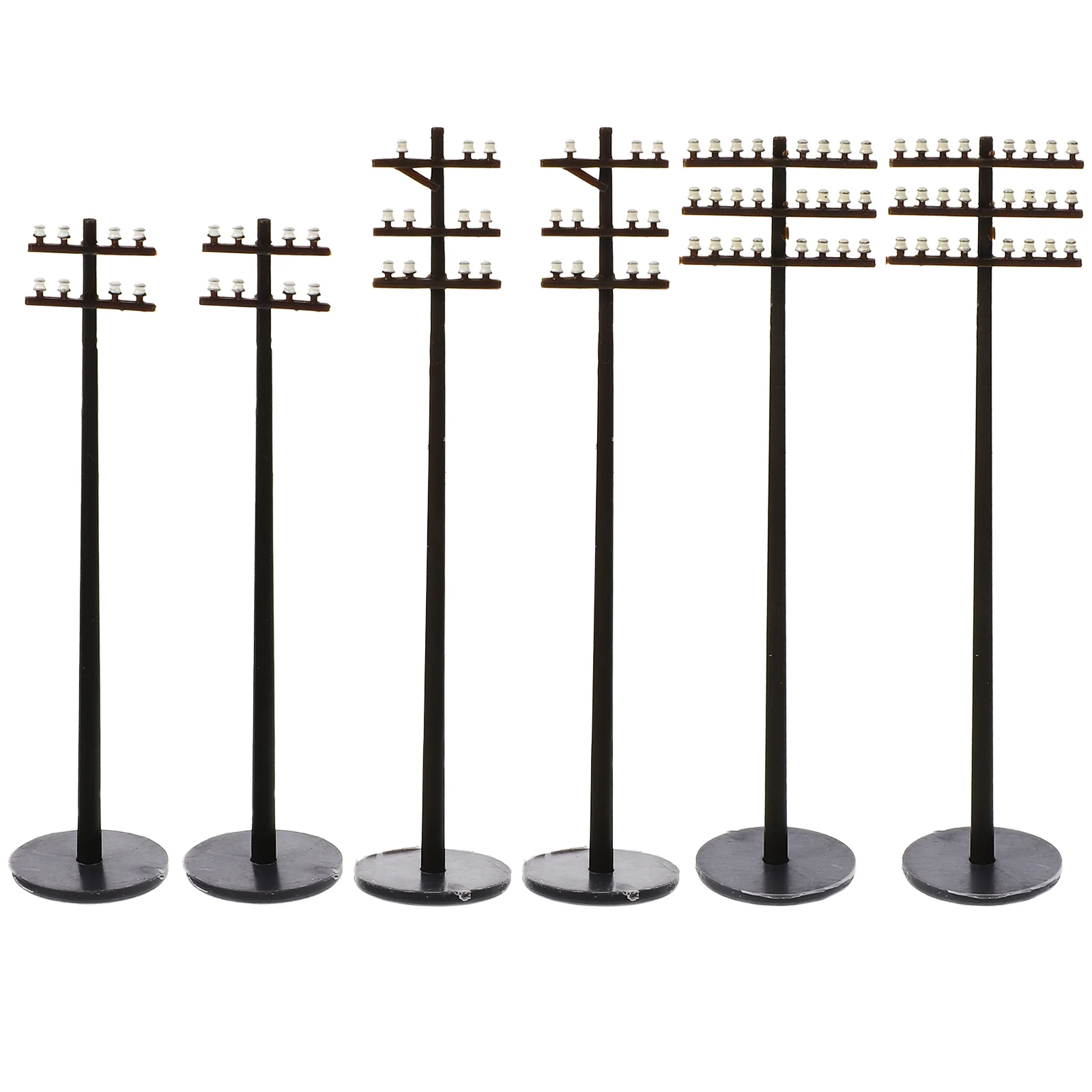

Mini Figures Micro Landscape Garden Sand Table Train Layout Telegraph Pole Models