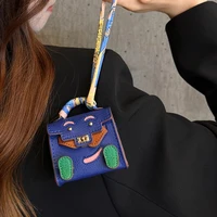 Mini petit sac à main en cuir PU, sac pendentif de décoration pour Airpods 4 3 2 Pro 2 pour Galaxy Buds 3 3Pro 2 2Pro/Buds FE, étui pour écouteurs 6