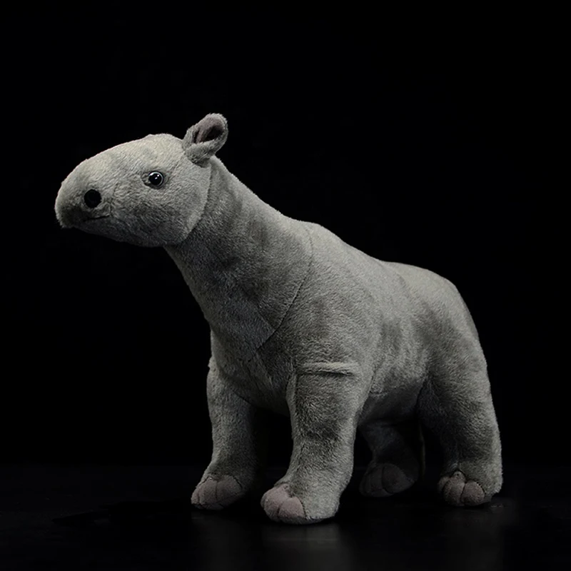 

Original Cute Stuffed Paraceratherium Oligocene Giant Rhinoceros Plush Toy Soft Simulation Doll Lifelike Animal Model Kids Gift