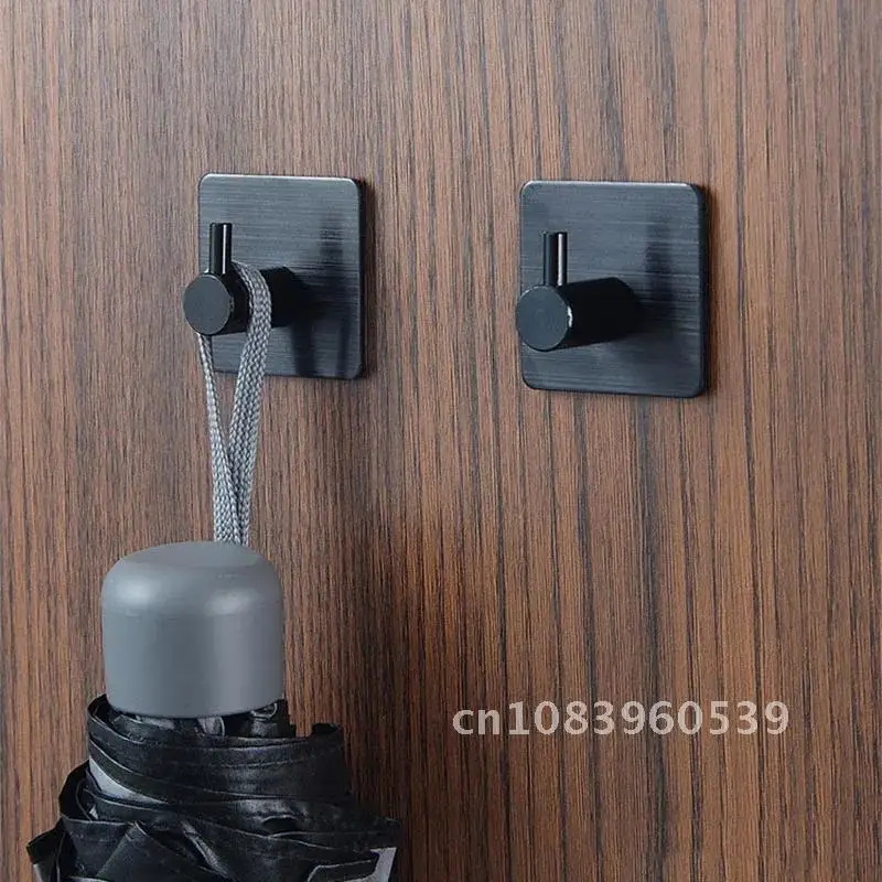 

Stainless Steel Coat Hook Black Robe Hook Wall Hook Towel Hook For Bathroom Rustproof Hook Hanger Bathroom Accessories