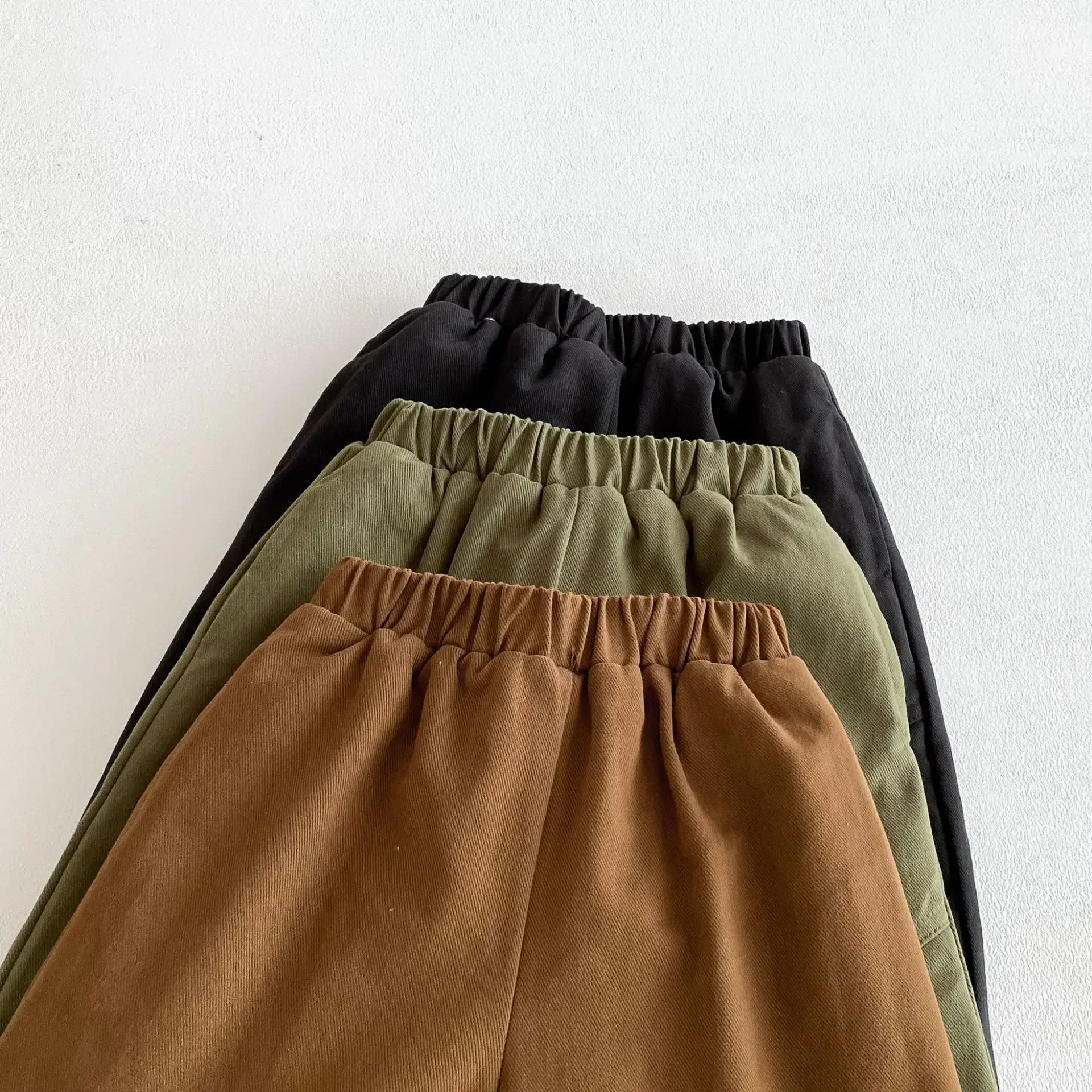 Warm Winter Kids Fleece Lined Pants for Boys and Girls