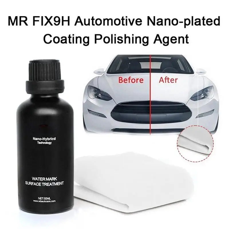 9H 50/100ml Anti-scratch Car Polish Paint Care Car Liquid Ceramic Coat Coating Auto DetailingCar Super Hydrophobic Glass Coating