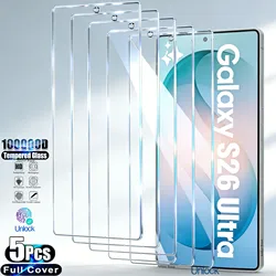 5PCS Fingerprint Unlock 9H Tempered Glass Screen Protector - 5 Pieces (5 Pieces)