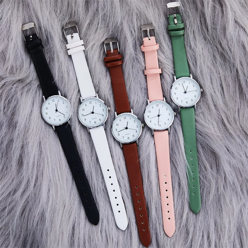 Fashion Women Watch Quartz Leather Band New Strap Dress