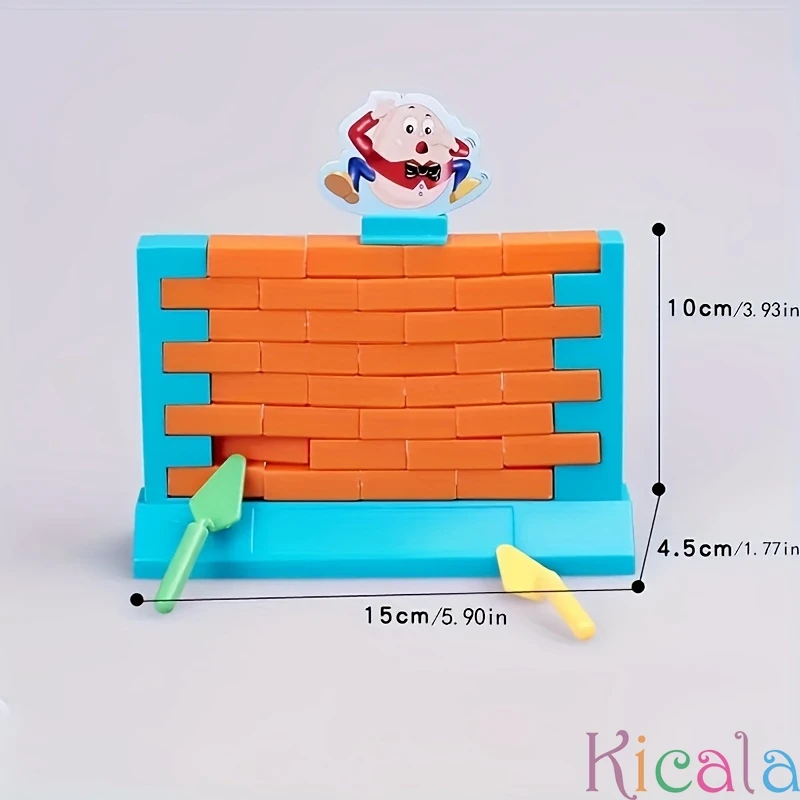 3D Parent-Child Family Party Game Educational Toys Challenging Kids 3D Humpty Dumpty Plastic Wall Brick Game Desktop games toy 6