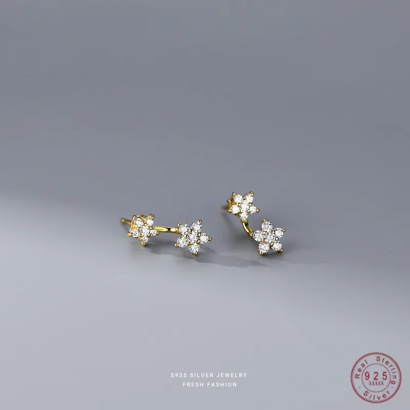 925 Silver Earrings Letter J  Earrings Women Silver 925 Lv - Fashion Flower  Earrings - Aliexpress