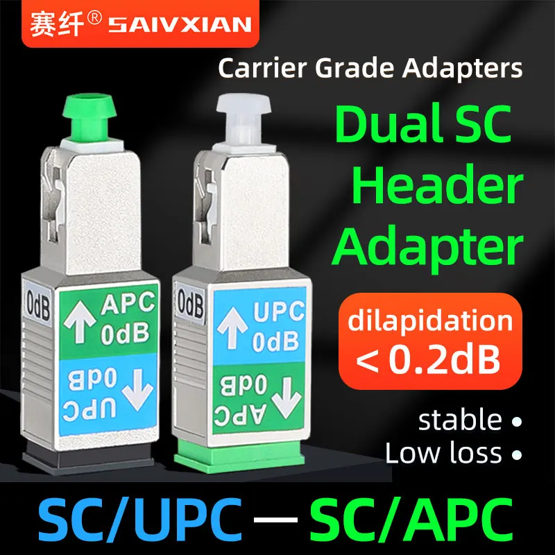 Fiber optic converter SC-SC adapter UPC optical cable interface connection APC to UPC coupler SC male to female adapter UPC-APC 1 channel rca digital to analog audio fiber optic converter