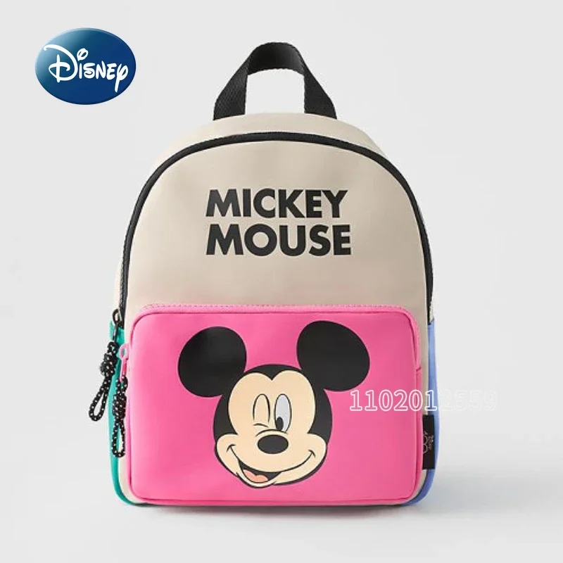 

Disney Mickey's Original New Children's Backpack Luxury Brand Mini Children's Schoolbag Cartoon Cute Boy Girl Schoolbags Fashion