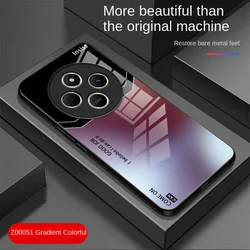 Fashion Hard Tempered Glass Gradient Protective Back Cover Case - Full Cover Shell for POCO C75 (Style 06)