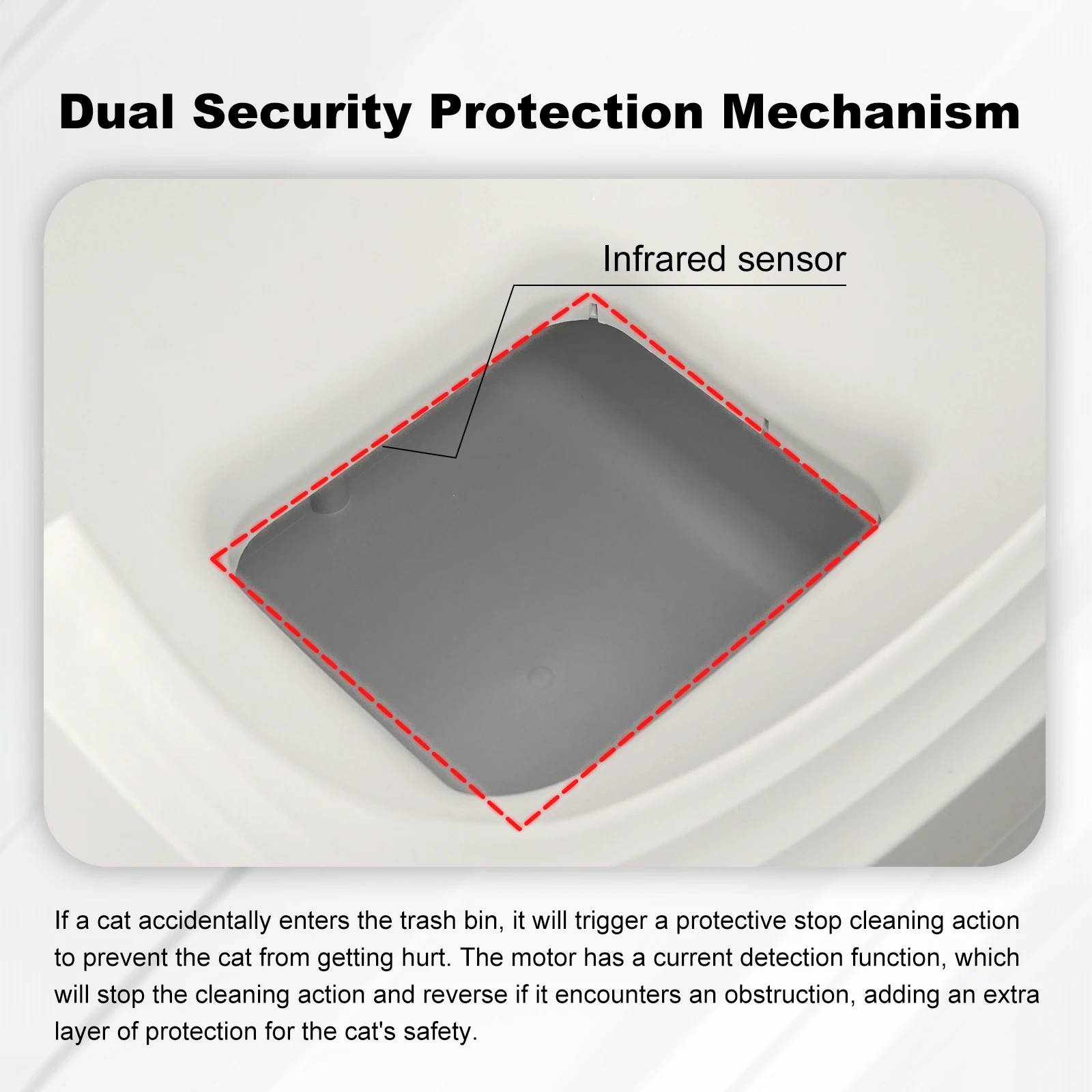 Automatinis kačių tualetas 76L su APP valdymu ir XXL stalčiumi. - Image 5