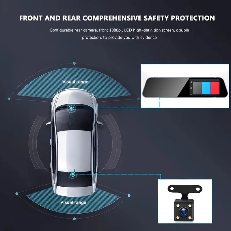 High-definition 1080P streaming car recorder, with an optional rear second camera and 32G memory card