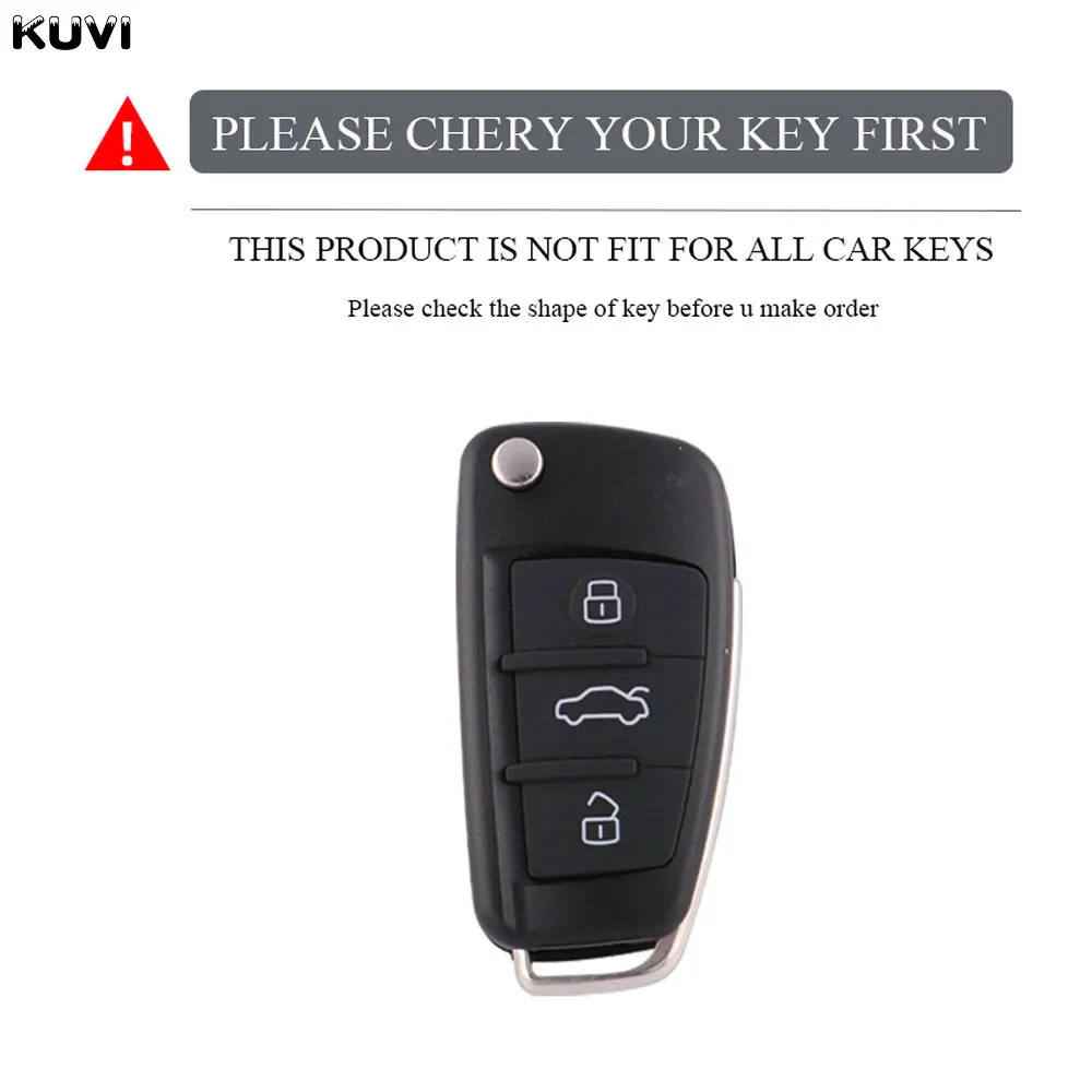 ABS Carbon Fiber Car Key Case Cover