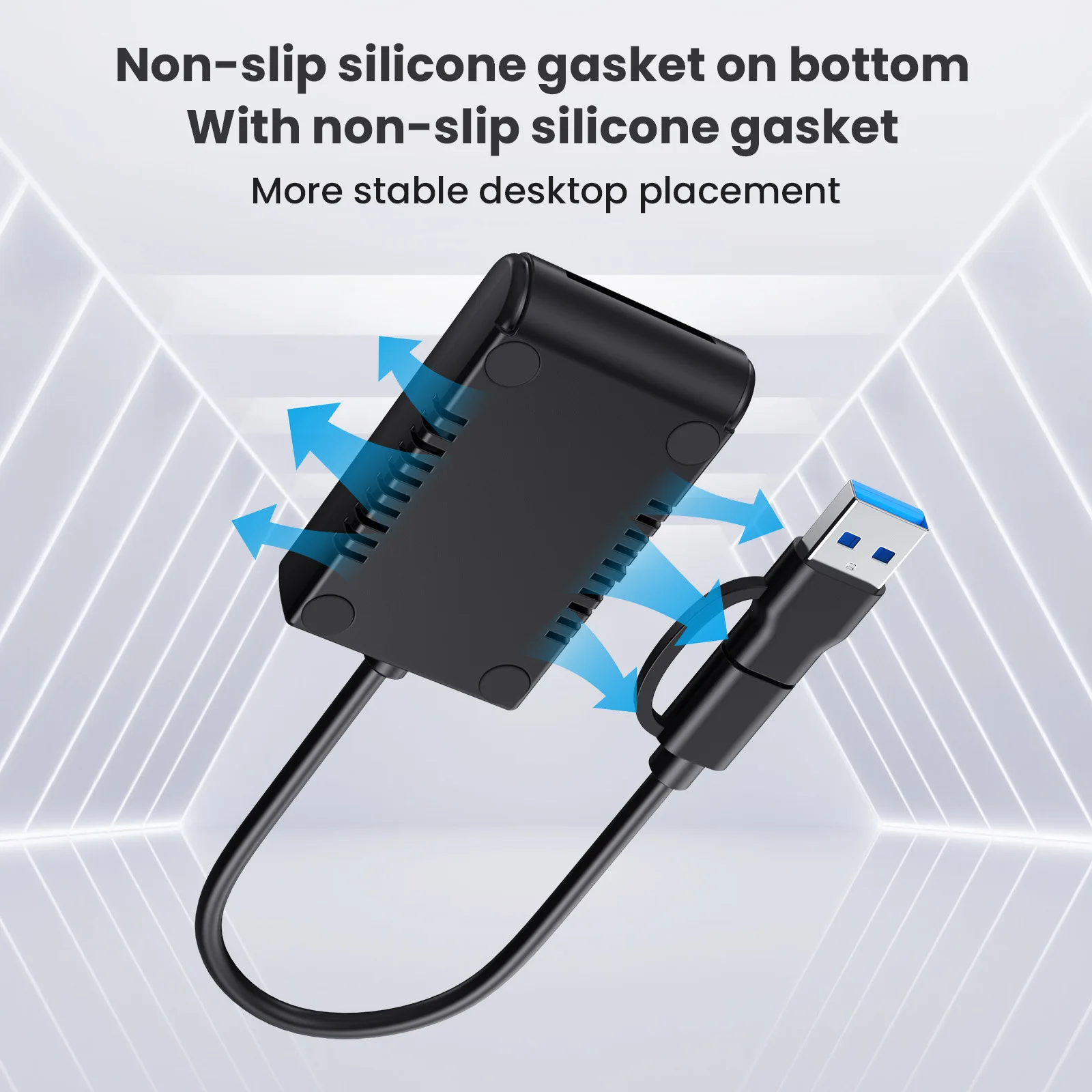 M.2 NVMe SATA 리더 M.2 SSD-USB A/C 리더 어댑터 (M/B M 키 SSD 드라이브용) 도크 베이스 풀 사이즈 22110/2280/2260/2242/2230