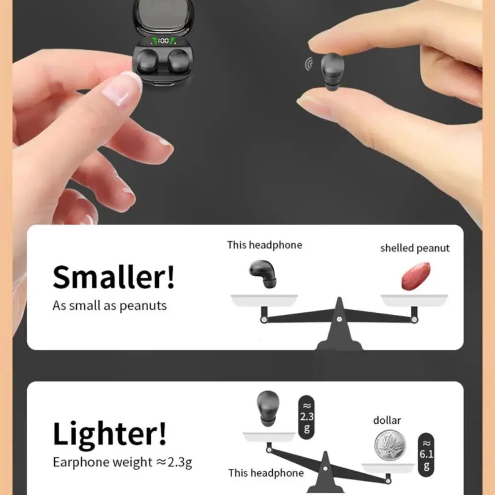 Ultra-Compact Wireless Earbuds with HD Sound & Noise Reduction