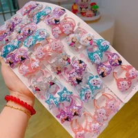 Disney Frozen Elsa Mickey Mouse Hair Clip Children's Hair Rope Accessories Hairpin Rubber Band New Cute Girl's Hair Ring 2