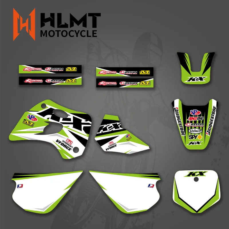 

HLMT Motorcycle Sticker Kit For Kawasaki KX80 KX 80 1994 1995 1996 1997